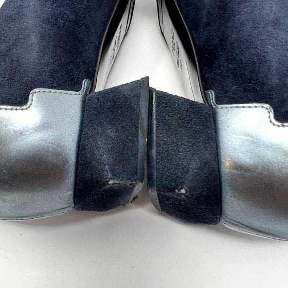 Fendi Leather Low Heel Flats Shoes Women IT 40 Pointed Toe Slip On Made in Italy - Picture 11 of 11